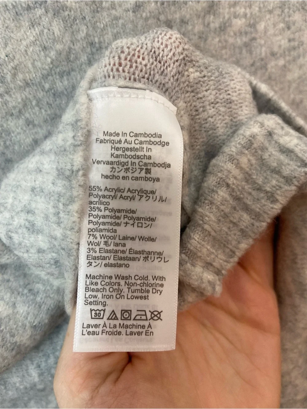J.Crew Extra-Soft Marled Cardigan Sweater Light Gray Medium NWT
